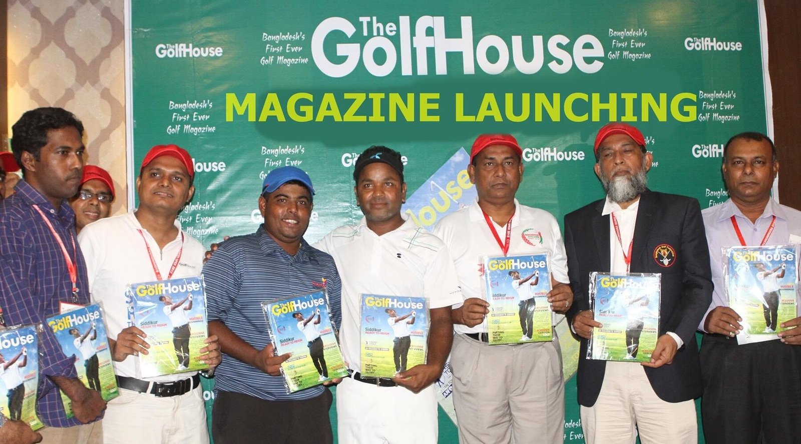TheGolfHouse magazine launch with guests and contributors
